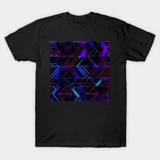 Neon Trippy EDM Festival Rave Pattern T-Shirt